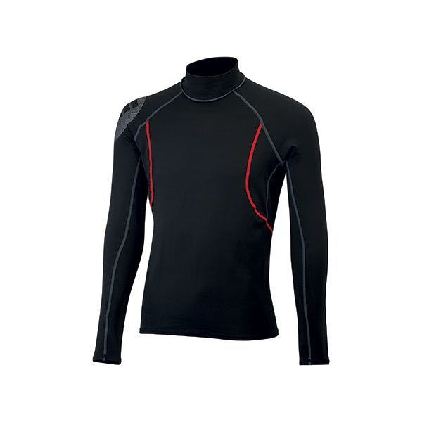 Gill junior hydrophobe top i sort farve set fra fronten.
