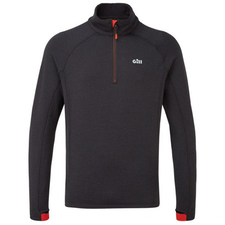 Gill 1081 4-vejs thermal fleece set forfra i grafitfarve.