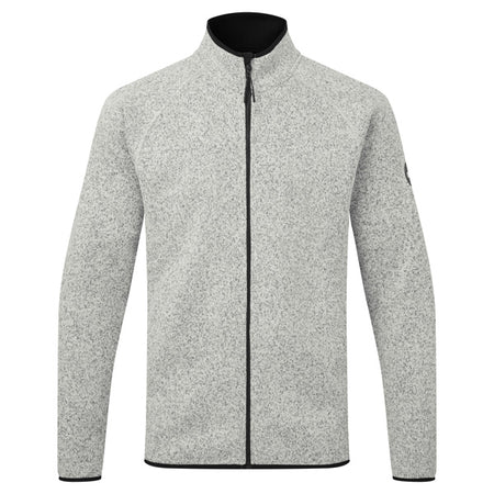 Gill fleece jakke i grå, set forfra.
