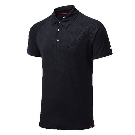 Gill UV008 herre polo i navy set forfra, ideel til sejlads og udendørs aktiviteter.