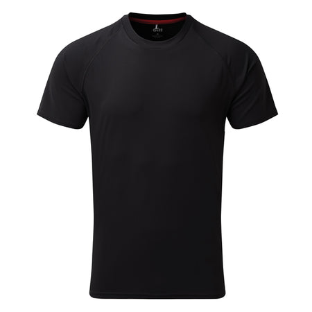 Gill UV010 men's UV Tec T-shirt i sort, set forfra, størrelse L