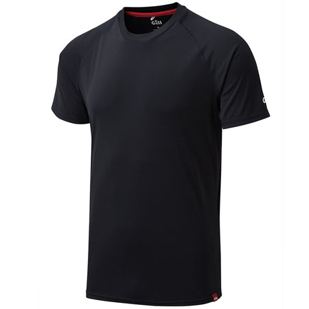 Gill UV010 mænds UV Tec T-shirt i navy, set forfra i størrelse XL