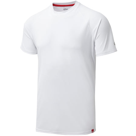 Gill UV010 Men's UV Tec T-Shirt i hvid str. XS set forfra