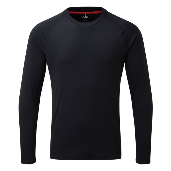 Gill UV Tec T-shirt i navy, set forfra med kortærmede design