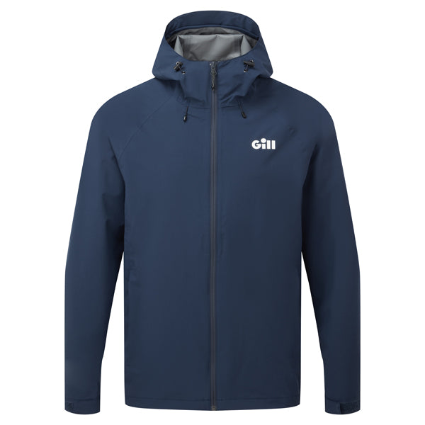 Gill WA01J Voyager Jakke i navy, set forfra med lynlås lukket.