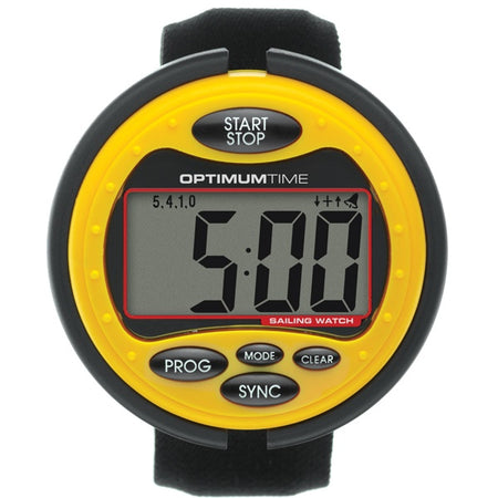 Optimumtime OS315 sejlerur i gul farve set forfra