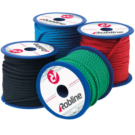 Robline Mini Polyester 3mm i sort, rullet op i en boks