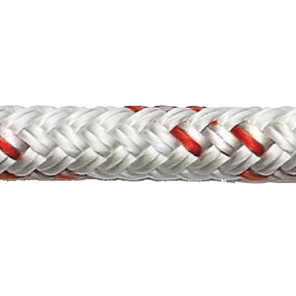 Robline Orion 500 Trimline 2mm i hvid og rød, 1 meter længde.