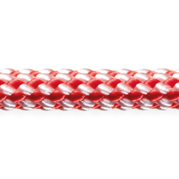 Robline Dinghy Control i hvid og rød farve, 5 mm tykkelse, 1 meter lang