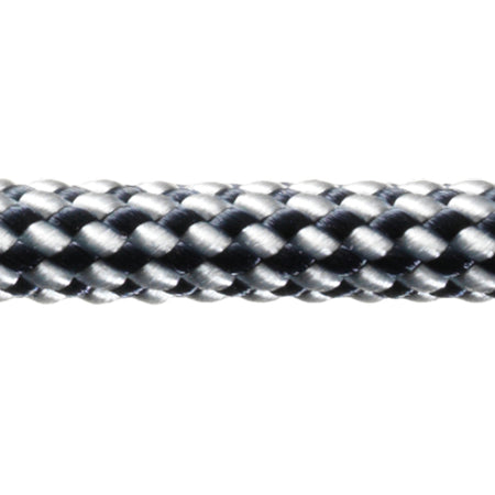 Robline Jolletov 6mm hvid/blå, 100m rulle, klar til brug på jollen.