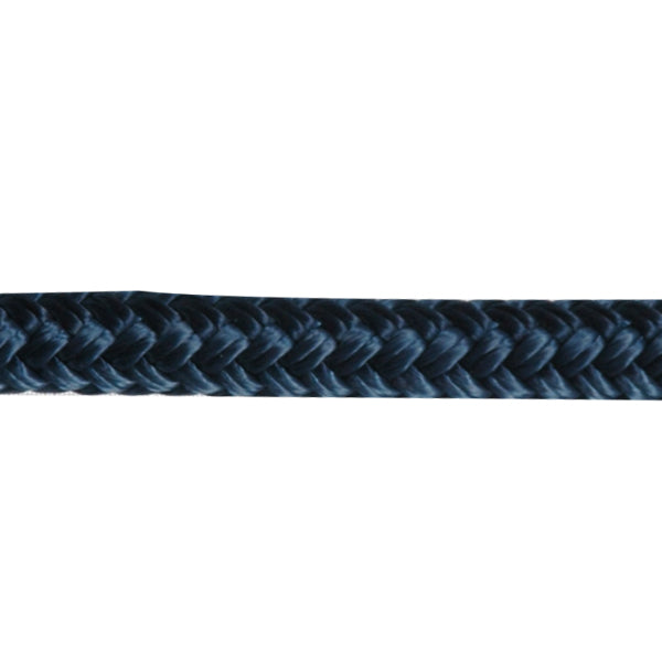 Robline fortøjningstov 16mm i navy farve, liggende på hvid baggrund.