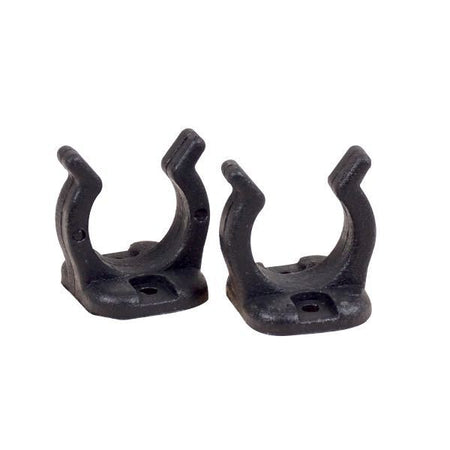 Sort SeaTec nylonclip på hvid baggrund, 19mm tilbehør til bådudstyr.