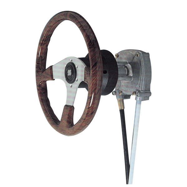 Ultraflex styreboks T 71FC monteret i bådkontrolpanel
