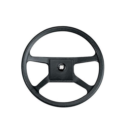 Ultraflex rat på motorbåd, set fra siden med sort finish