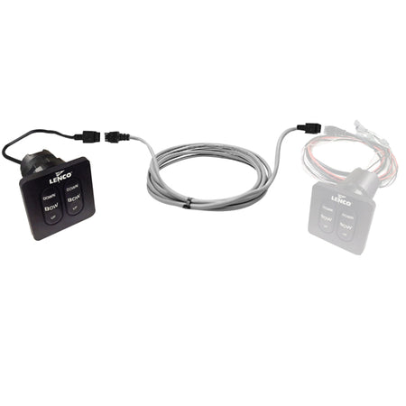 Lenco Flybridge kontrol med 6m kabel, vises ovenfra med kabelsnekring