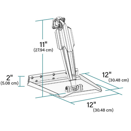 Udsigt til Lenco Trim Tab Kit, detaljeret nærbillede af kanten.
