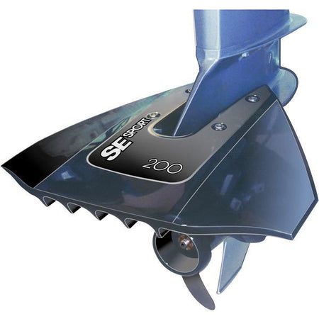 Hydrofoil SE Sport 200 i sort, monteret på en båd under fart