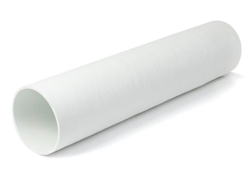 Max Power glasfiberrør i Ø110 x 750mm, set fra siden på hvid baggrund.
