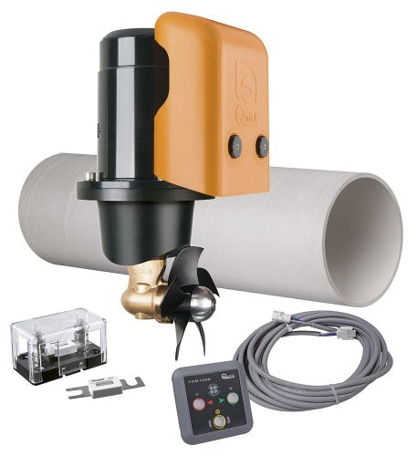 Quick bovpropellerkit BTQ 180 installeret på bådens front