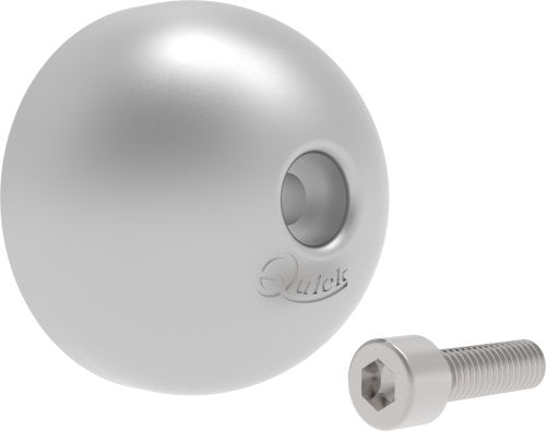 Quick zink anode til 185 propel set fra siden.