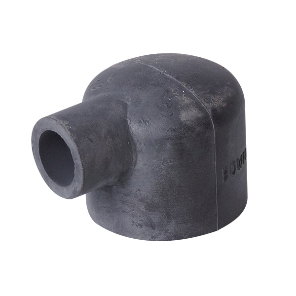 Bowman endestykke-dc.3187 vinkel 28mm, set fra siden med detaljeret design