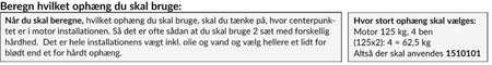 Bagfra billede af SeaTec motorophæng med synlige monteringspunkter