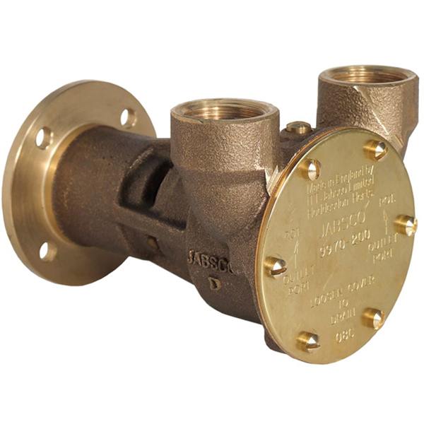 Jabsco impellerpumpe set fra siden med mål 14×10×9 cm