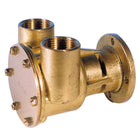 SeaTec pumpe med flange, set fra siden med motor tilsluttet