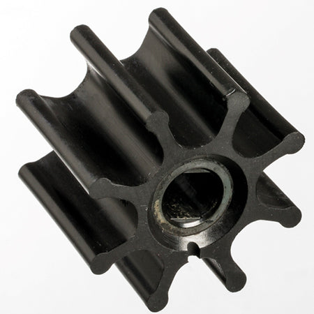 Jabsco impeller 14282-0003B set fra siden med detaljeret design.