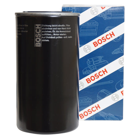 Bosch oliefilter P3002 til Volvo Yanmar motor, set forfra.