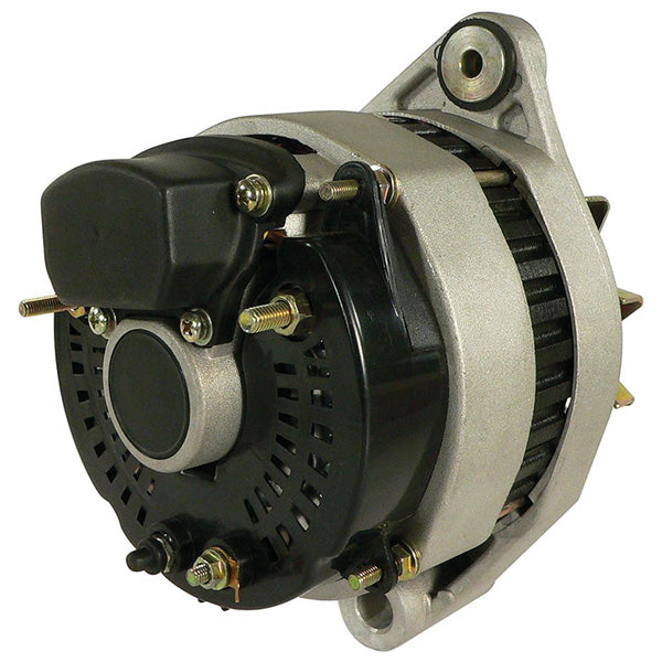Quicksilver 24-Volt/55 Amp generator, set forfra med tydelig produktspecifikation.