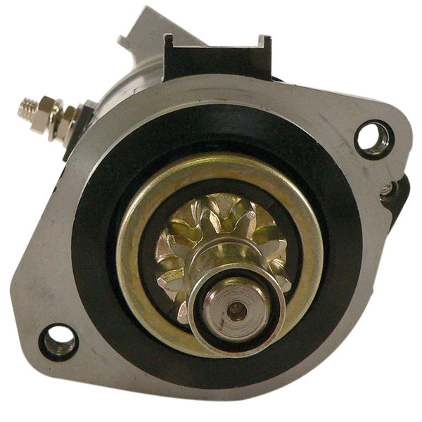 Quicksilver 12-volts starter til Yamaha Hitachi, vist fra siden.