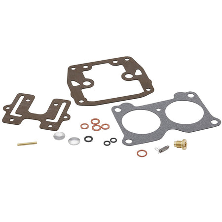 Quicksilver 8M6010308 carb. rep. kit til Evinrude Johnson OMC set på hvid baggrund