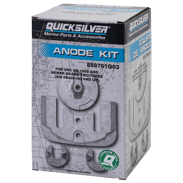 Quicksilver, 888761Q03 Aluminiumanodkit till MerCruiser Bravo II och III