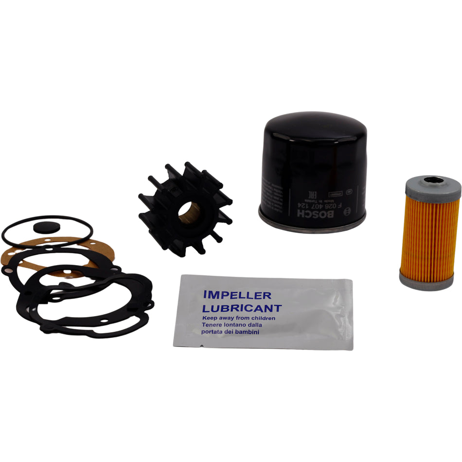 SeaTec Yanmar servicekit til bådmotor, pakket i æske.