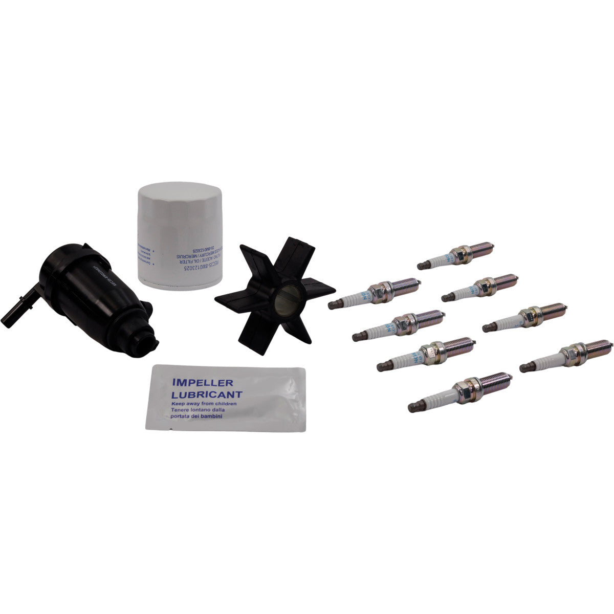 SeaTec Mercury servicekit til V8 motor, 4,6L, præsenteret forfra