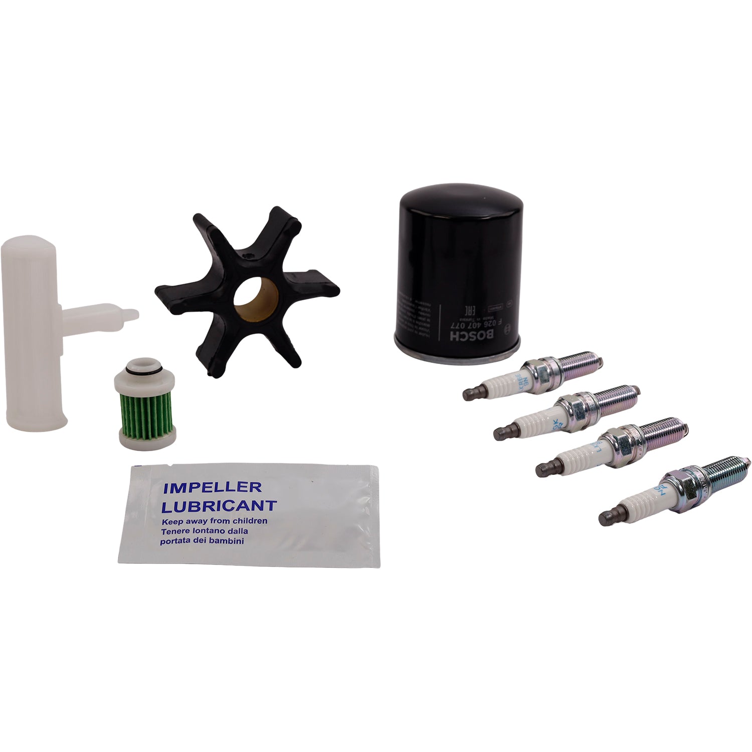 SeaTec Yamaha Servicekit til bådmotor, pakke med serviceartikler