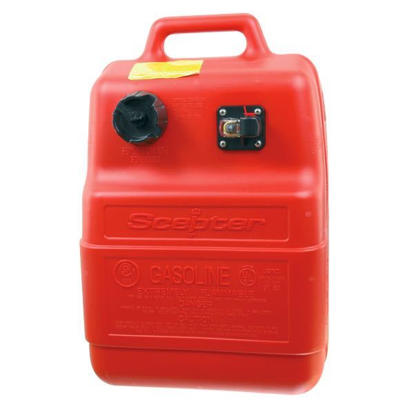 Benzintank Scepter 25 ltr. set forfra på hvid baggrund
