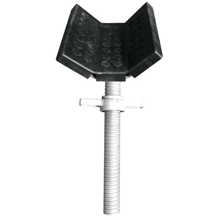 Kurvet topplade til bådstøtte, 40 cm, set fra siden