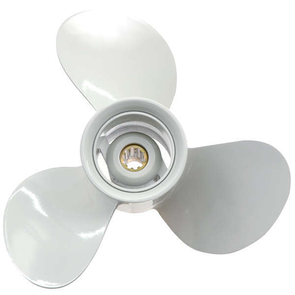 Propel 9 1/4" x 10" fra Polastorm til Evinrude og Johnson motorer set fra siden.