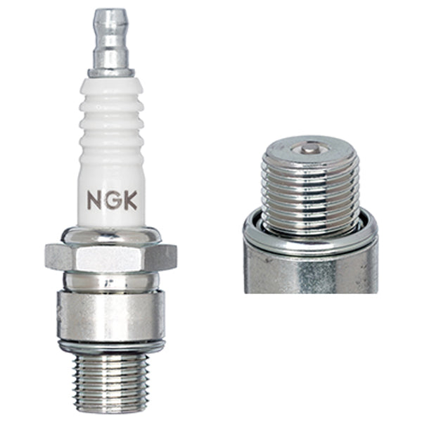 NGK tændrør BUHX set fra siden, fremhæver detaljer og design.
