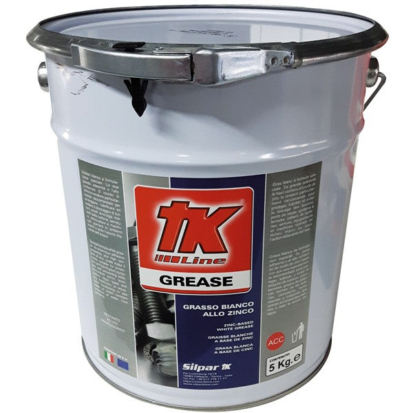 TK Line Marinegrease i spand set fra forsiden, 5 kg emballage.