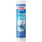 Liqui Moly Marine fedt i 400 gram patron, set forfra med et klart label.