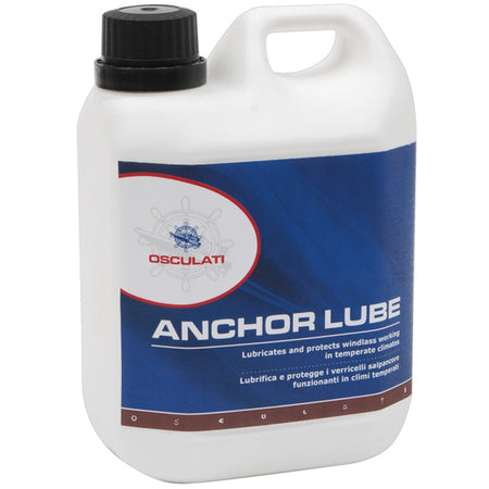 SeaTec gearolie til ankerspil i 1 liters flaske, med tydelige produktinformationer.