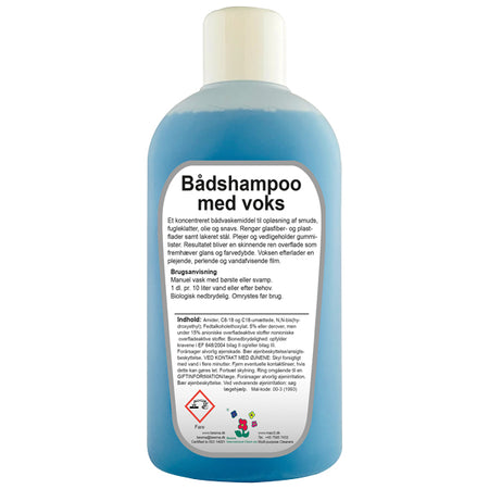 SeaTec bådshampoo med voks præsenteret i sin 1 liters emballage.