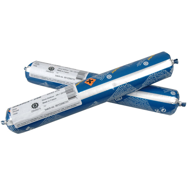 Sika Sikaflex 298 FC polyuretanlim i sort, pakket i 600ml tube.