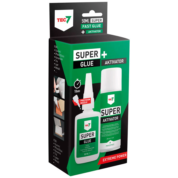 Tec7 super lim 50 ml+ super aktivator 200 ml