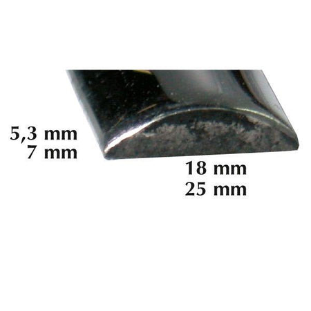 Detailvisning af SeaTec fenderliste, fleksibel og holdbar halv rund profil.
