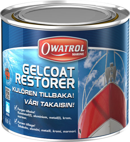 Owatrol Gelcoat Restorer i 500 ml flaske til bådpleje