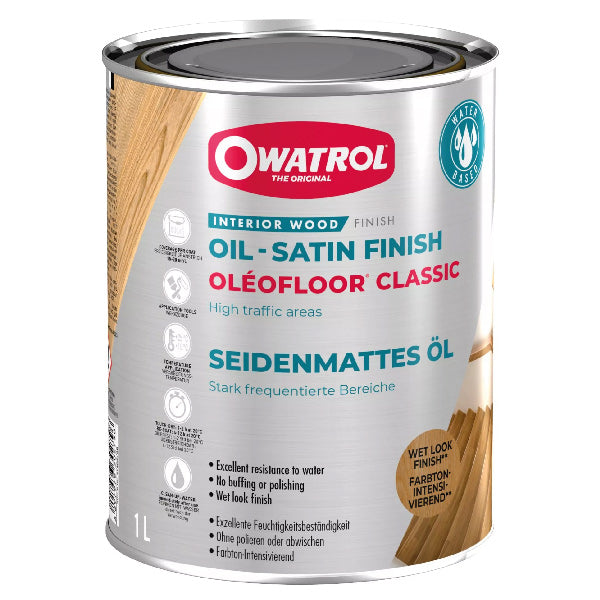 Owatrol Oleofloor classic klar i 5L emballage, perfekt til bådpleje.